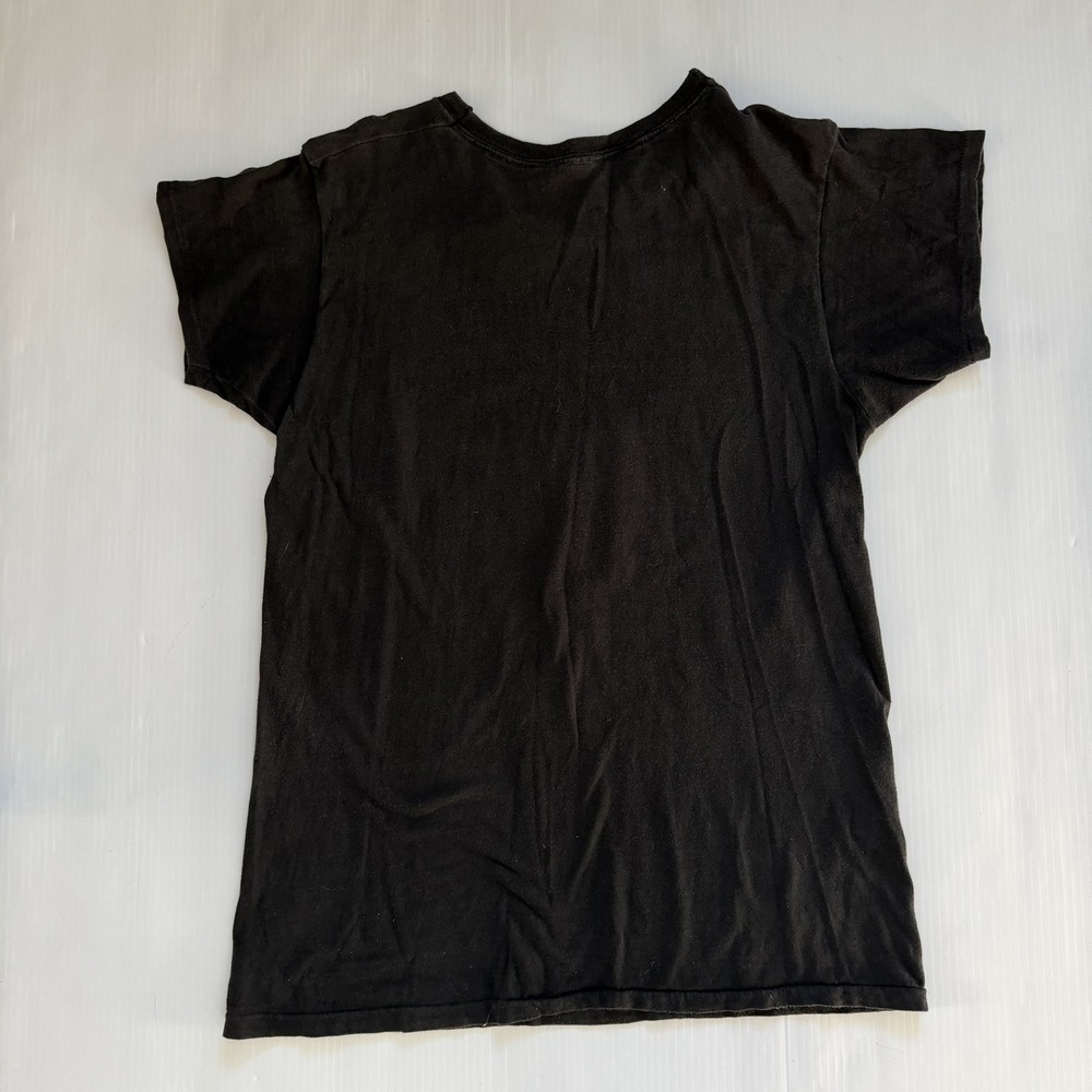 Vtg Cheap Trick 70s 80s Repeat Logo Black T Shirt XL Runs Small *Hole - Picture 6 of 7